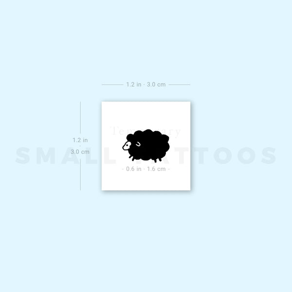 Little Black Sheep Temporary Tattoo (Set of 3)