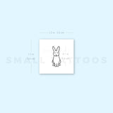 Sitted Rabbit Temporary Tattoo (Set of 3)