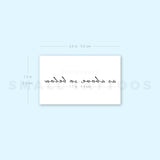 As Above, So Below Temporary Tattoo (Set of 3)