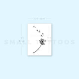 Dandelion And Seeds Temporary Tattoo (Set of 3)