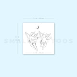 Cherub Couple By Stefano Mazza Temporary Tattoo (Set of 3)