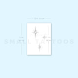 Stardust/Sparkle Temporary Tattoo (Set of 3)