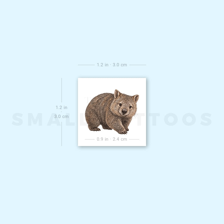 Wombat Temporary Tattoo (Set of 3)