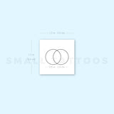 Vesica Piscis Temporary Tattoo (Set of 3)