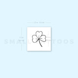 Hand-Drawn Three-Leaf Clover Temporary Tattoo (Set of 3)