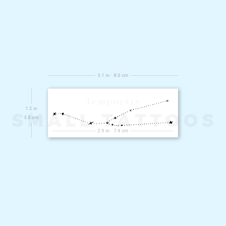 Dots Taurus Constellation Temporary Tattoo (Set of 3)