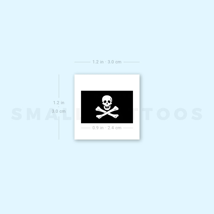 Little Jolly Roger Temporary Tattoo (Set of 3)