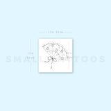 Small Hand Fan By Stefano Mazza Temporary Tattoo (Set of 3)