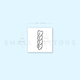 Fusilli Pasta Temporary Tattoo (Set of 3)