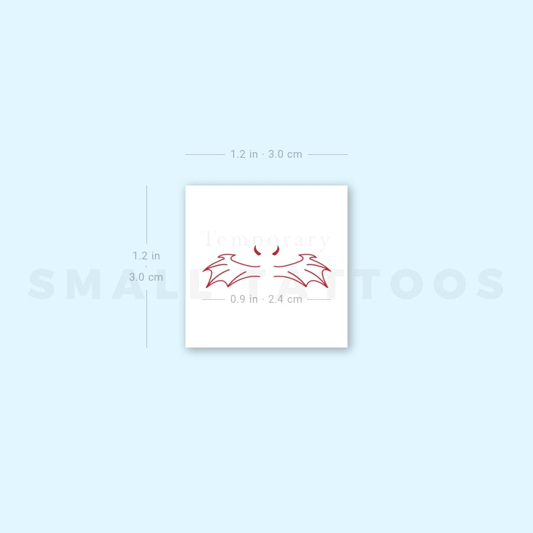 Devil Wings Temporary Tattoo (Set of 3)