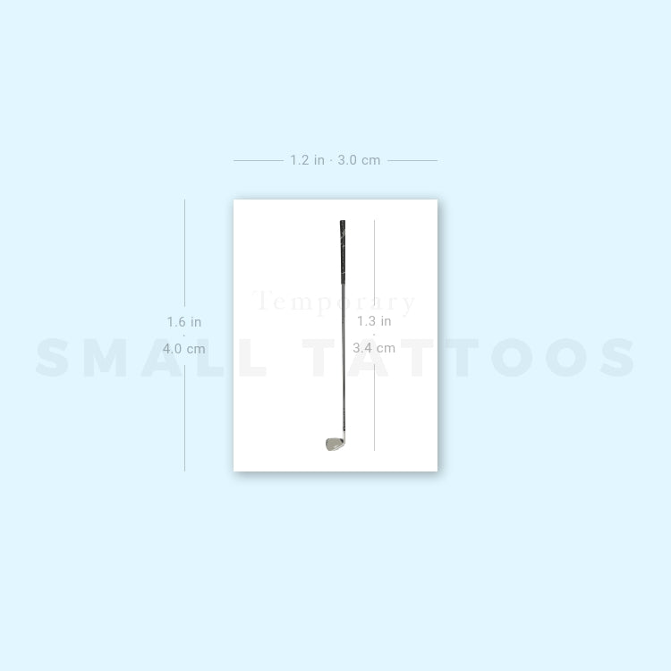 Golf Club Temporary Tattoo (Set of 3)