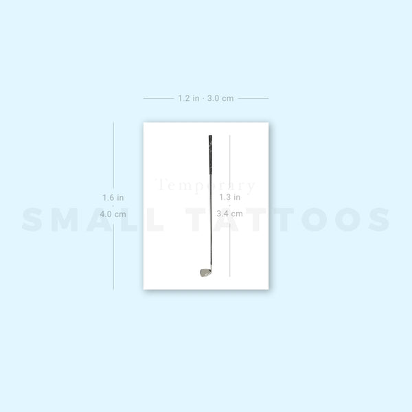 Golf Club Temporary Tattoo (Set of 3)