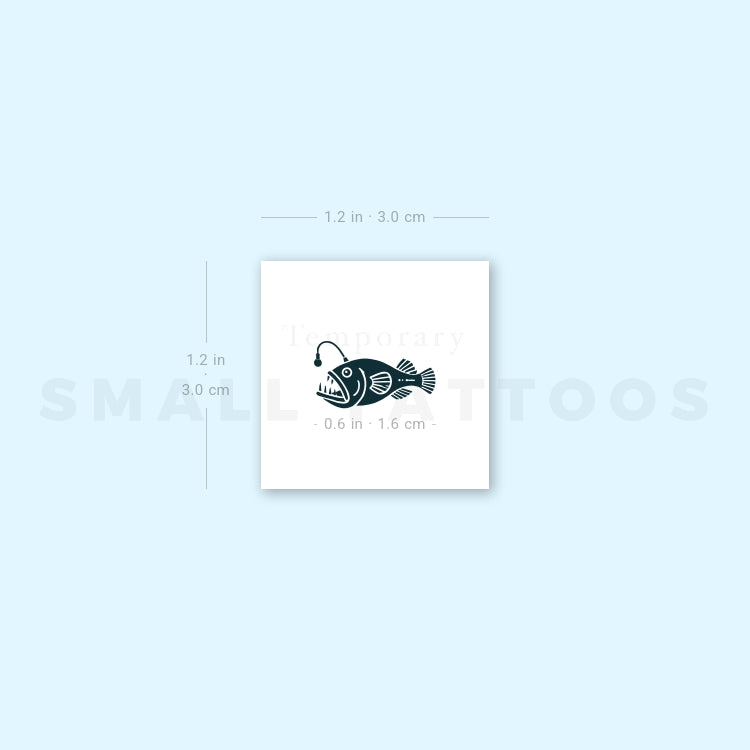 Little Anglerfish Temporary Tattoo (Set of 3)