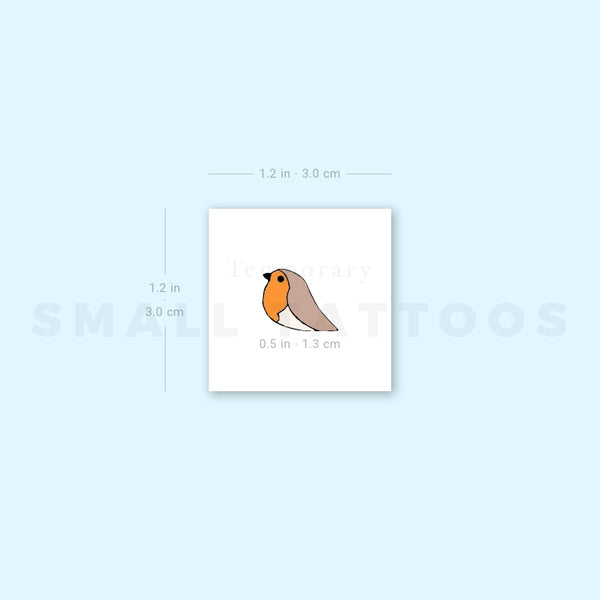 Tiny Robin Temporary Tattoo (Set of 3)