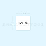 Uppercase Muse Temporary Tattoo (Set of 3)