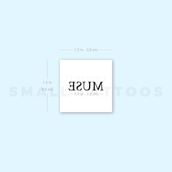 Uppercase Muse Temporary Tattoo (Set of 3)