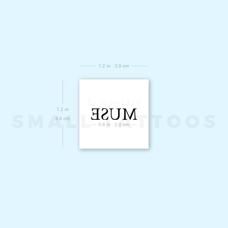 Uppercase Muse Temporary Tattoo (Set of 3)