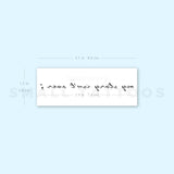 My Story Isn't Over Temporary Tattoo (Set of 3)