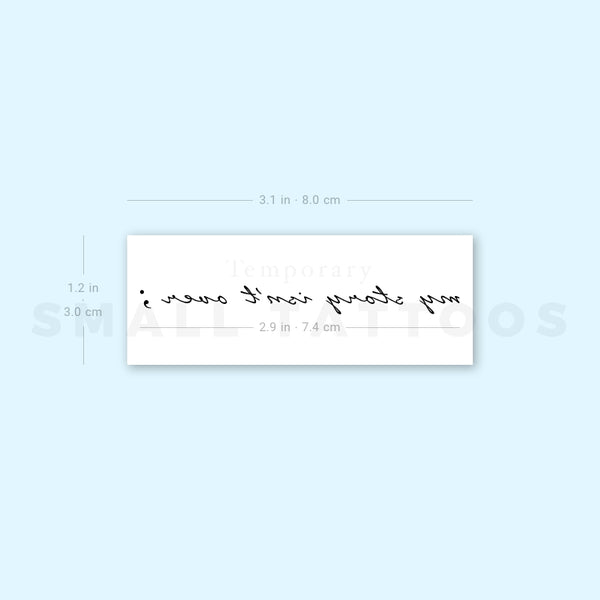 My Story Isn't Over Temporary Tattoo (Set of 3)