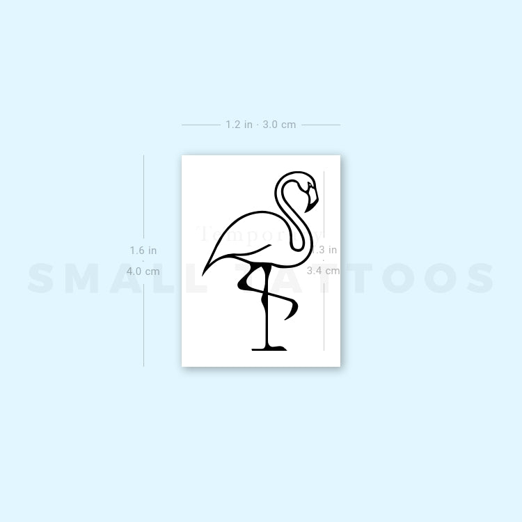 Flamingo Temporary Tattoo (Set of 3)