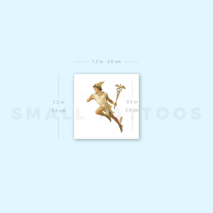 Hermes Temporary Tattoo (Set of 3)