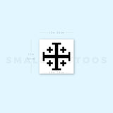 Jerusalem Cross Temporary Tattoo (Set of 3)