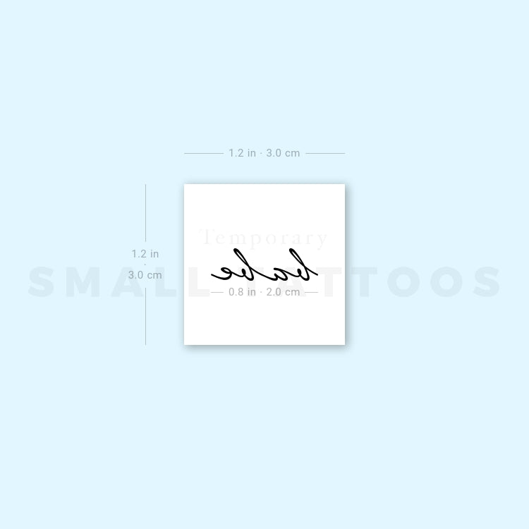 Babe Temporary Tattoo (Set of 3)