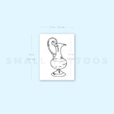 Water Jug Temporary Tattoo By M3.Ink (Set of 3)