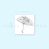Hand Fan Temporary Tattoo By M3.Ink (Set of 3)