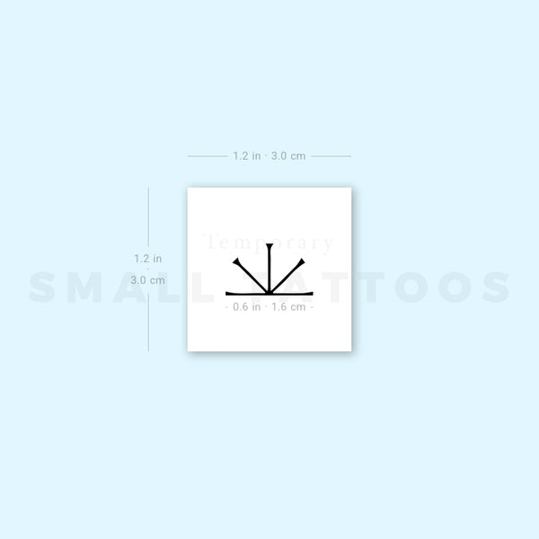 Imbolc Symbol Temporary Tattoo (Set of 3)