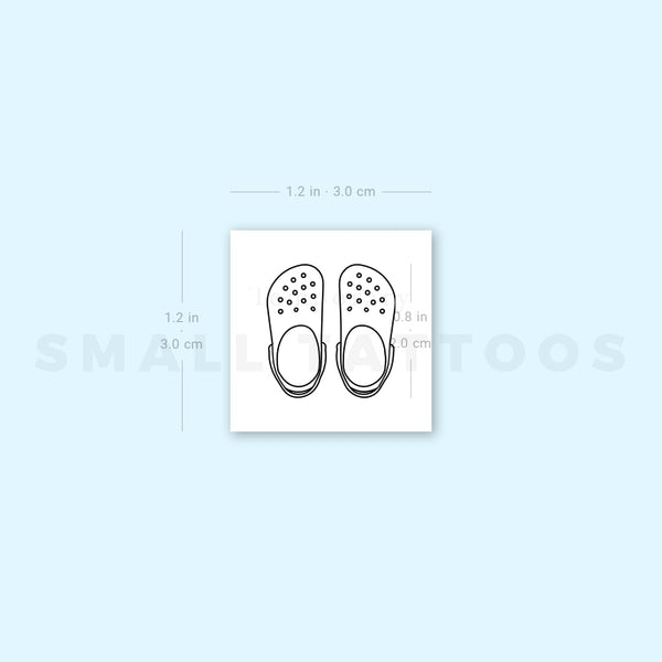 Crocs Clogs Temporary Tattoo (Set of 3)