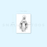 Enlightened Virgin Mary Temporary Tattoo (Set of 3)