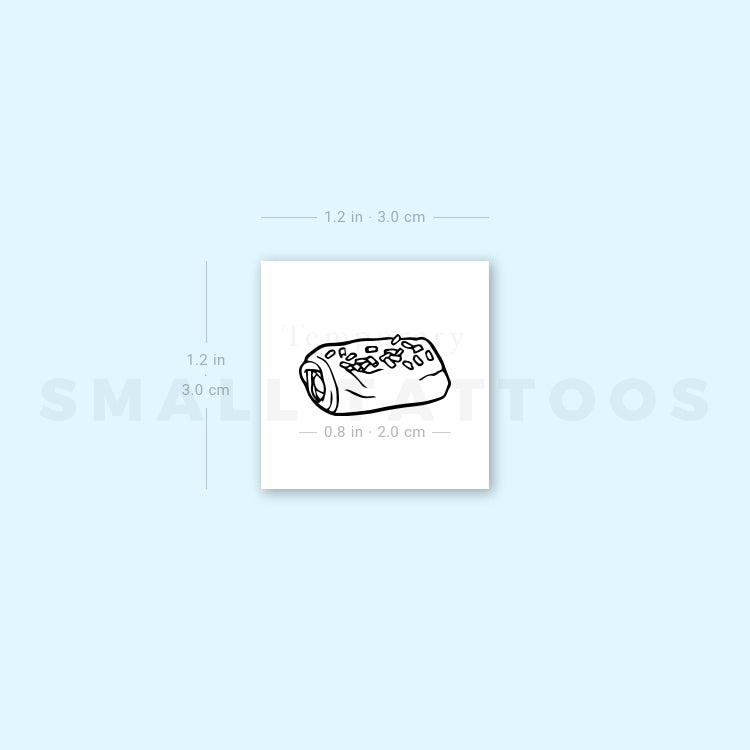 Pain Au Chocolat Temporary Tattoo (Set of 3)