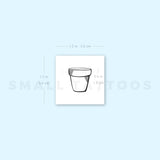 Flower Pot Temporary Tattoo (Set of 3)