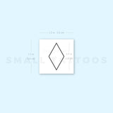 Rhombus Outline Temporary Tattoo (Set of 3)