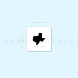 Little Texas Map Temporary Tattoo (Set of 3)