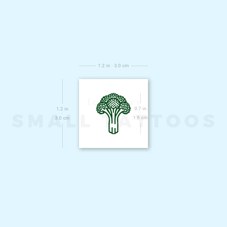 Little Broccoli Temporary Tattoo (Set of 3)