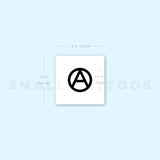 Anarchy Symbol Temporary Tattoo (Set of 3)