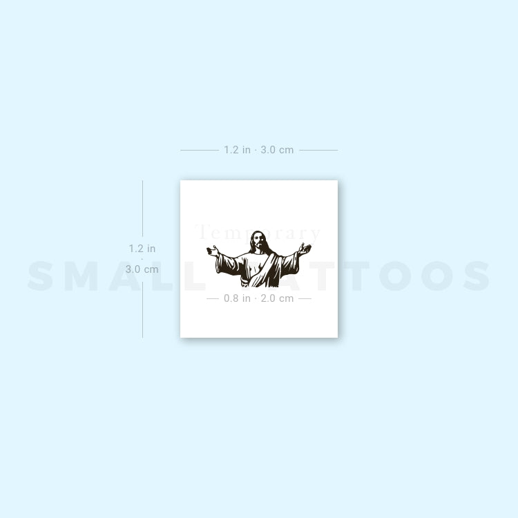 Jesus Temporary Tattoo (Set of 3)
