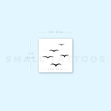 Flying Sea Birds Temporary Tattoo (Set of 3)