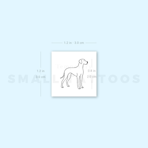 Great Dane Temporary Tattoo (Set of 3)