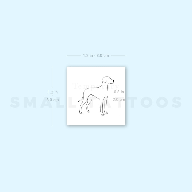 Great Dane Temporary Tattoo (Set of 3)