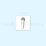 Microphone Temporary Tattoo (Set of 3)