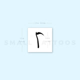 Scythe Temporary Tattoo (Set of 3)