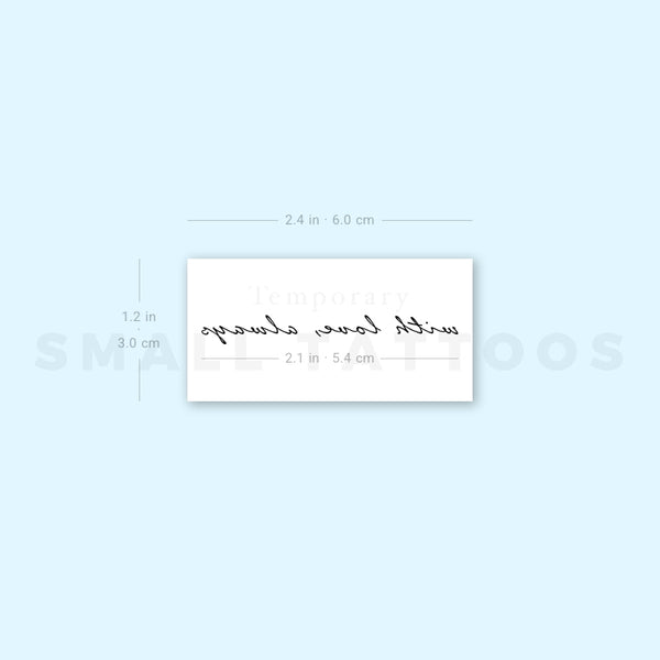 With Love, Always Temporary Tattoo (Set of 3)