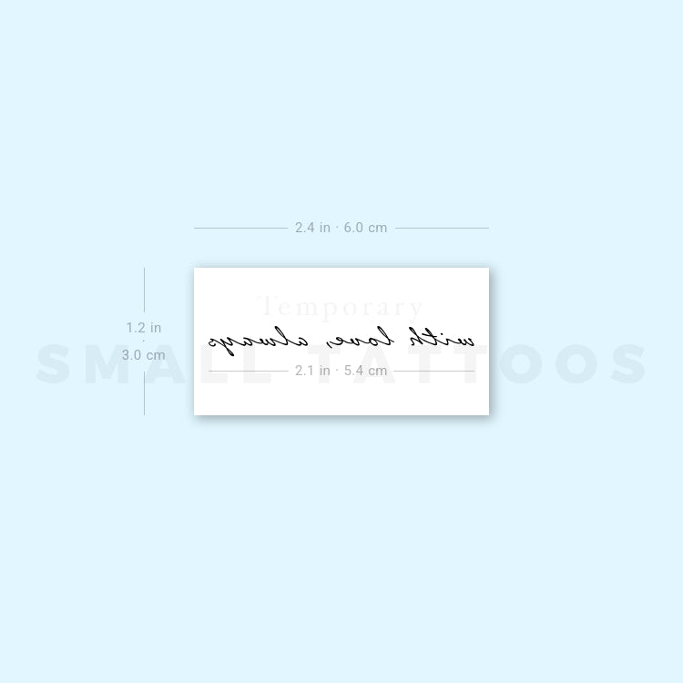 With Love, Always Temporary Tattoo (Set of 3)