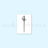 Rapier Temporary Tattoo (Set of 3)