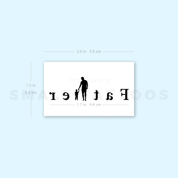 Father Temporary Tattoo (Set of 3)