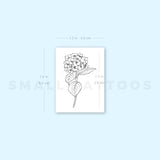 Hydrangea Temporary Tattoo (Set of 3)