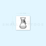 Chemex Coffeemaker Temporary Tattoo (Set of 3)